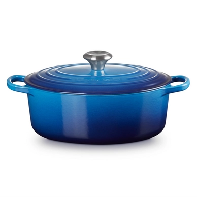 Cocotte Ovale Le Creuset Signature Azure 27 cm | Boutique De Chef